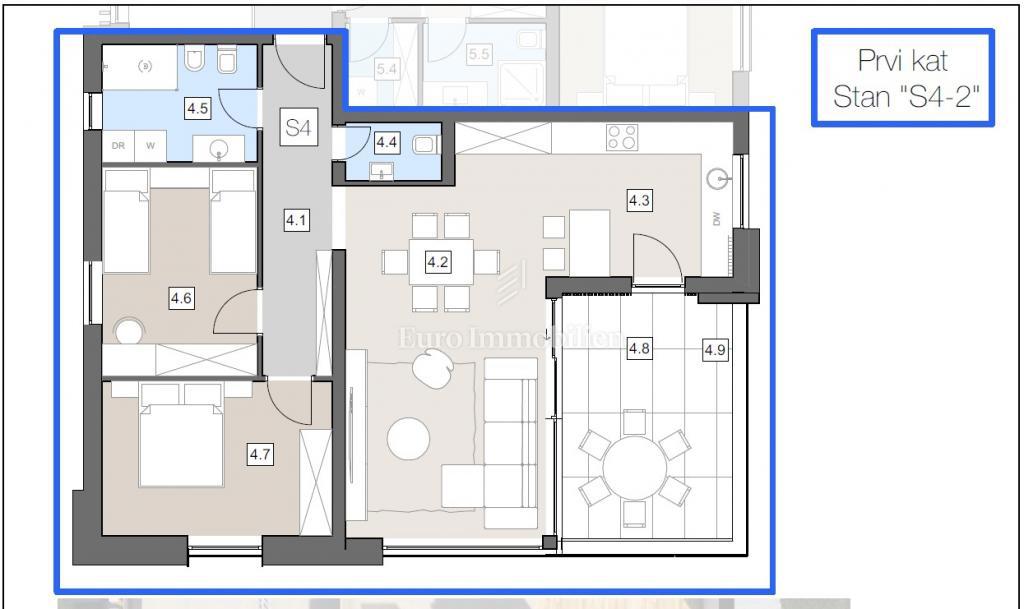 Nuovo appartamento in una villa urbana, centro di Labin