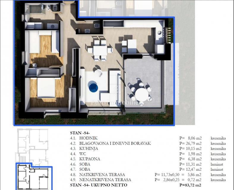 Nuovo appartamento in una villa urbana, centro di Labin