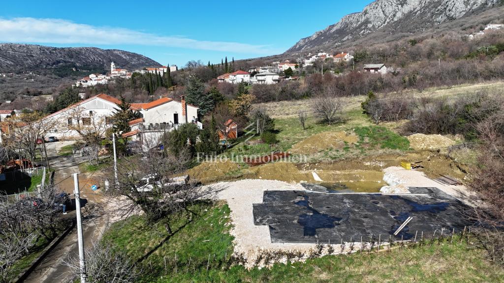 Terreno edificabile con permesso e fondamenta – Bribir, vista mare