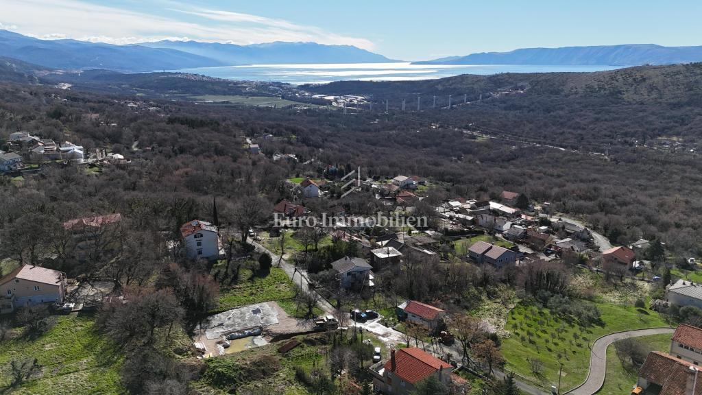 Terreno edificabile con permesso e fondamenta – Bribir, vista mare
