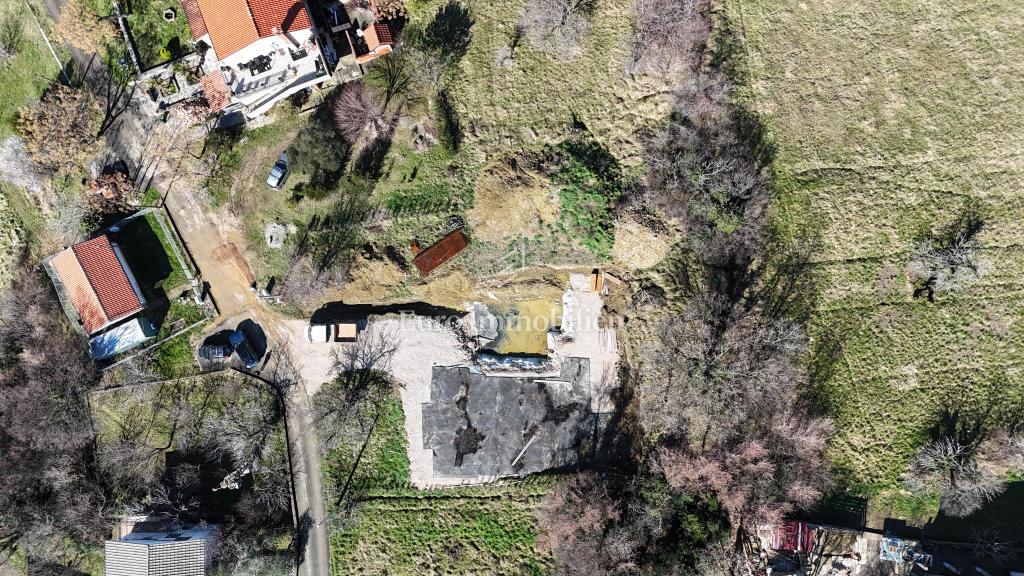 Terreno edificabile con permesso e fondamenta – Bribir, vista mare