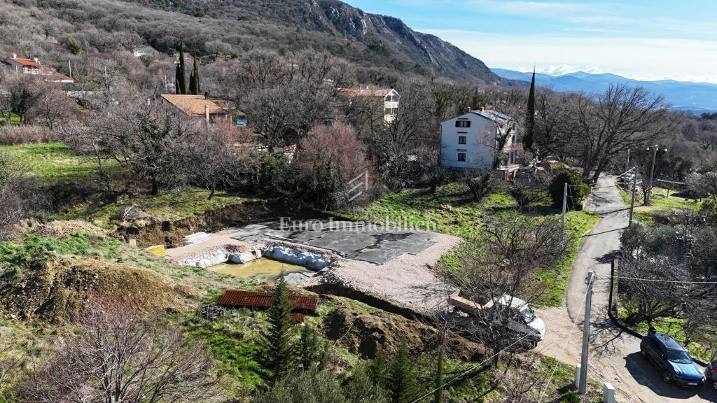 Terreno edificabile con permesso e fondamenta – Bribir, vista mare