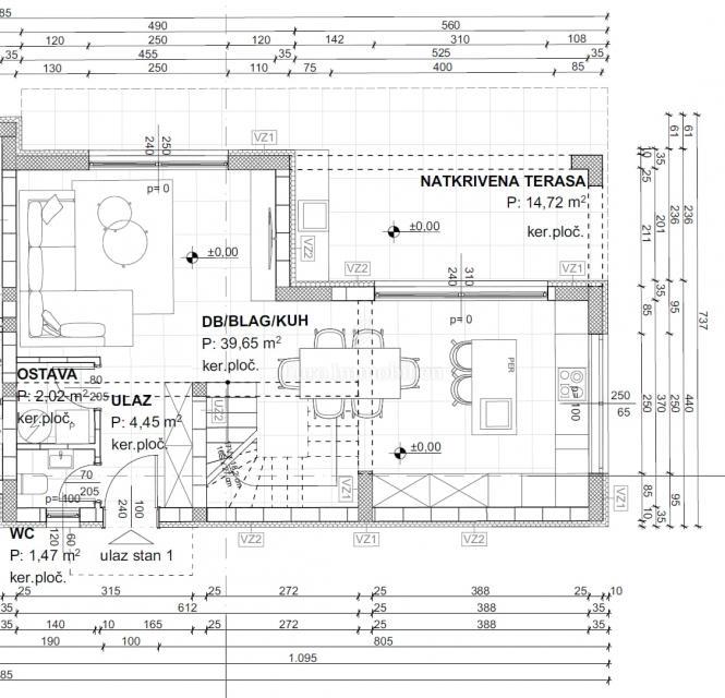 Malinska - villetta bifamiliare con vista mare!