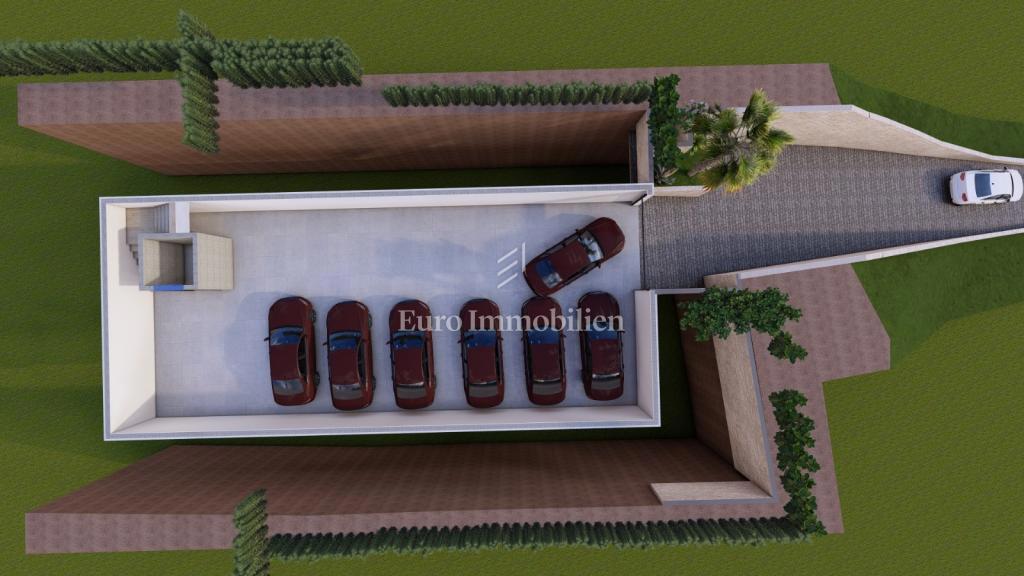 Brela, terreno edificabile con vista mare e progetto