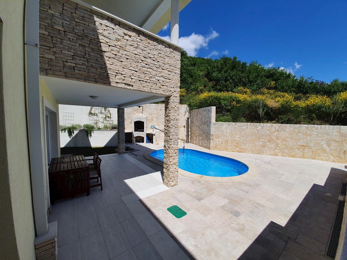 Beautiful semi-detached house with pool, Baska - island Krk