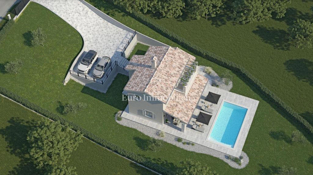 Casa con piscina in costruzione