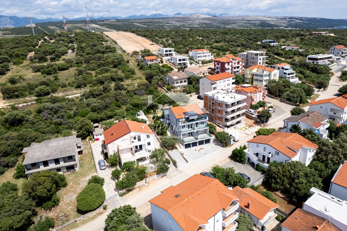 Mandre, isola di Pago – Appartamento con due camere da letto, vista mare e giardino, a 350 m dalla spiaggia