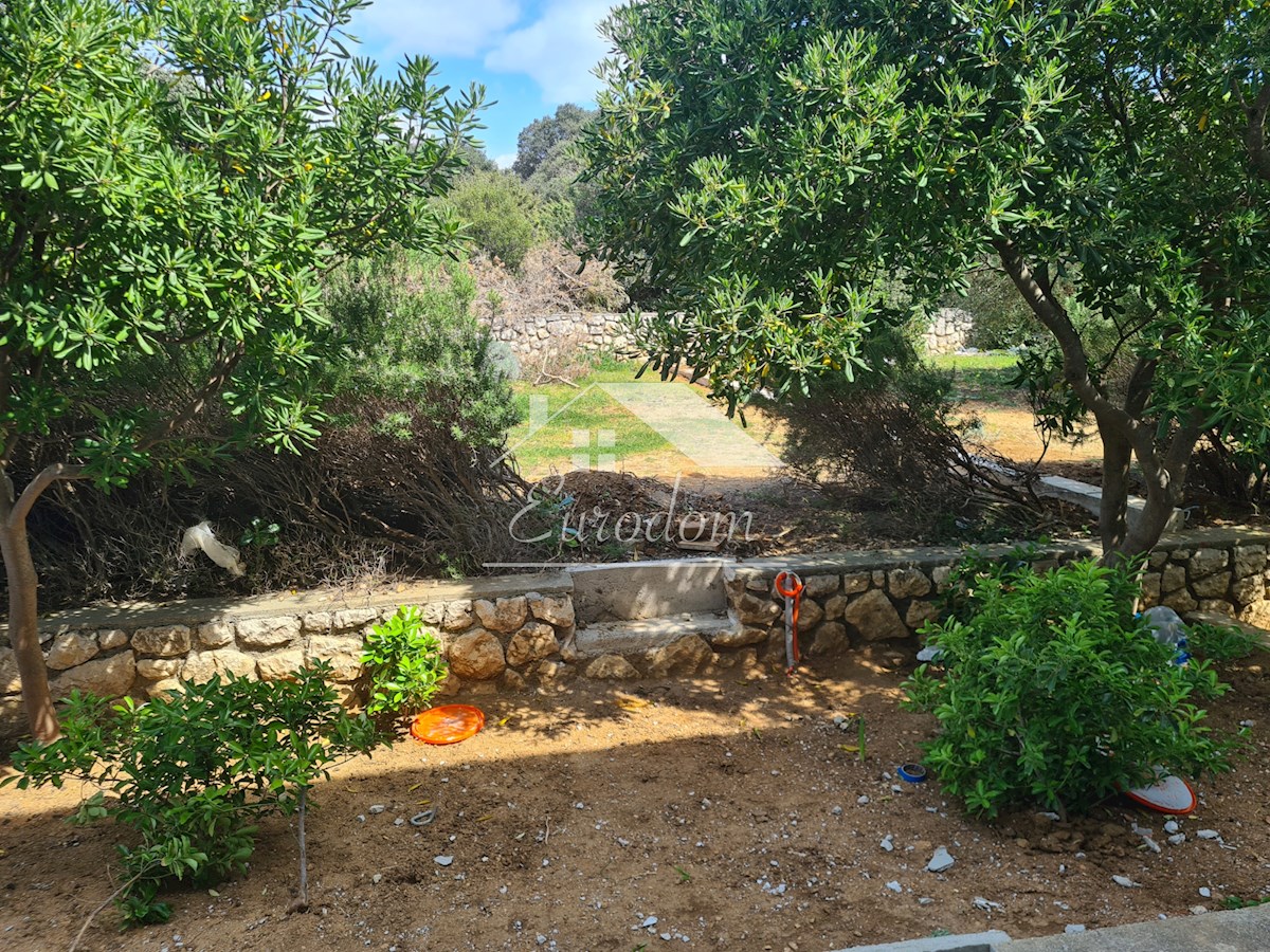 Mandre, isola di Pago – Appartamento con due camere da letto, vista mare e giardino, a 350 m dalla spiaggia