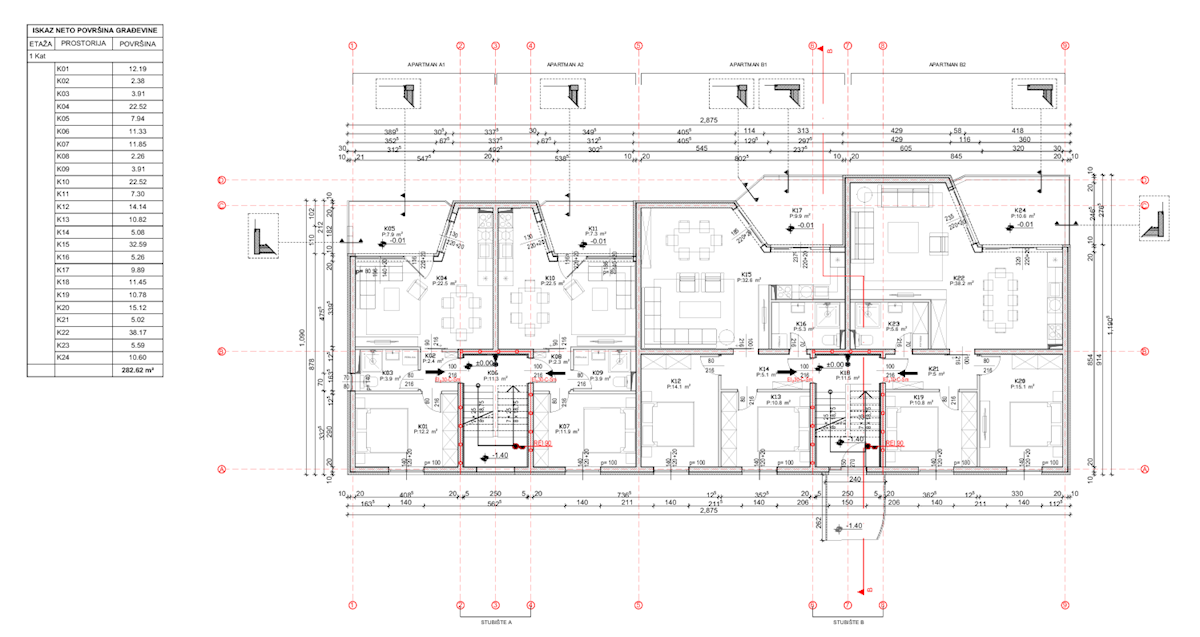 NUOVA COSTRUZIONE MAGNIFICA CON VISTA MARE – APPARTAMENTI IN VENDITA A DOLAŠKE DRAGE
