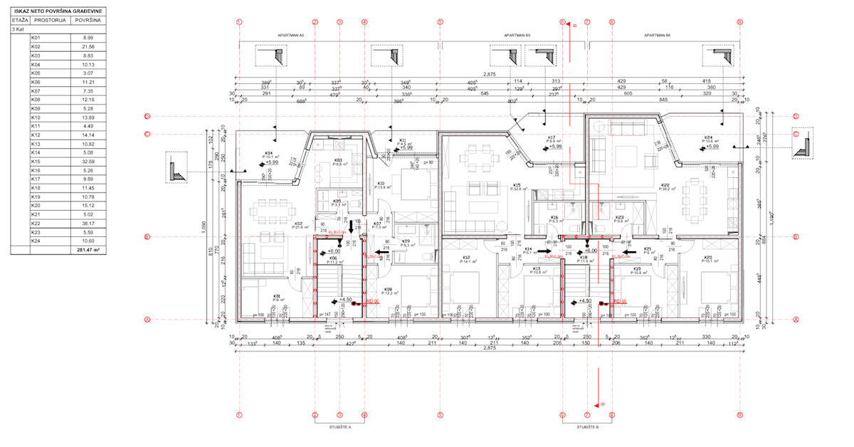 NUOVA COSTRUZIONE MAGNIFICA CON VISTA MARE – APPARTAMENTI IN VENDITA A DOLAŠKE DRAGE