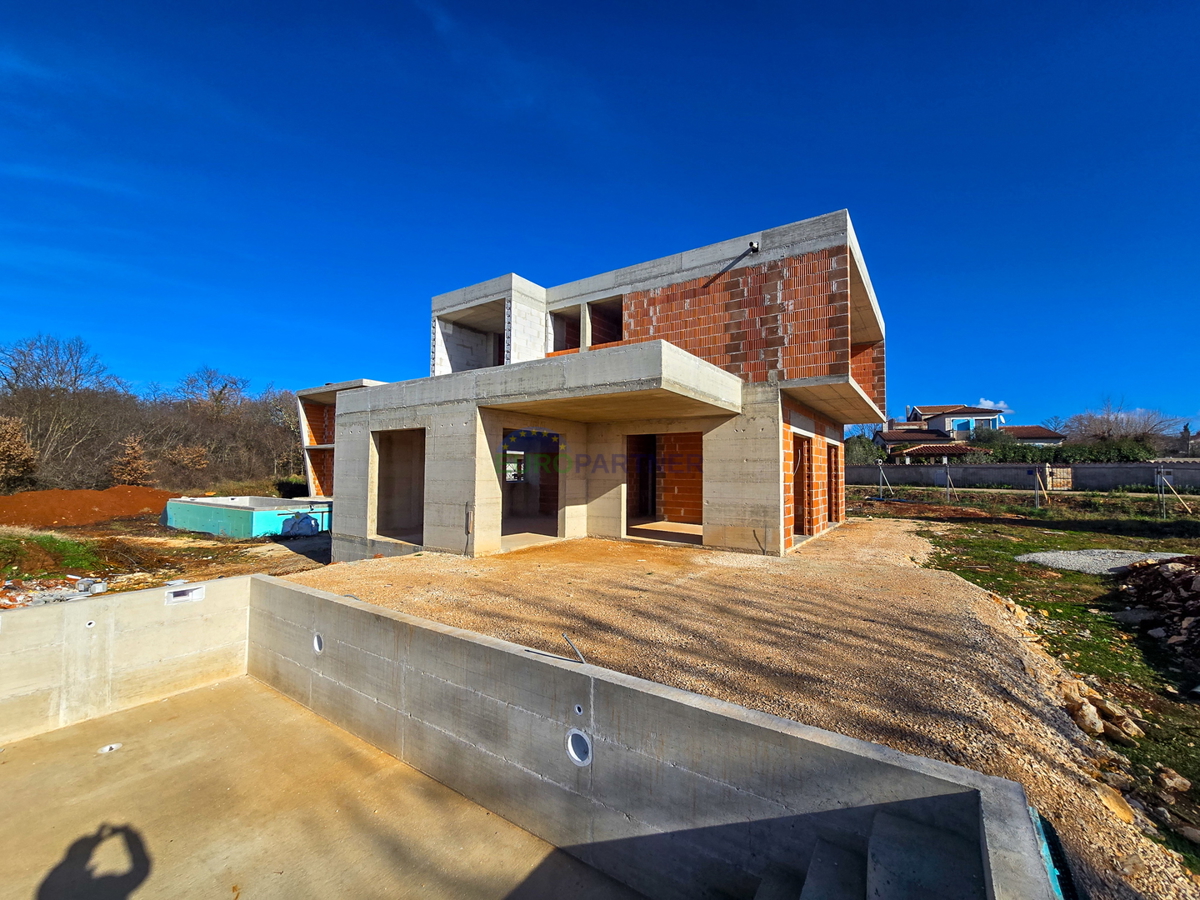 Una villa moderna in costruzione in Istria - Villa Harmony