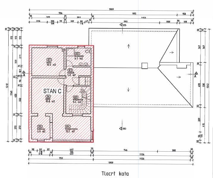 Ampio appartamento con vista mare, Poreč 4,5 km