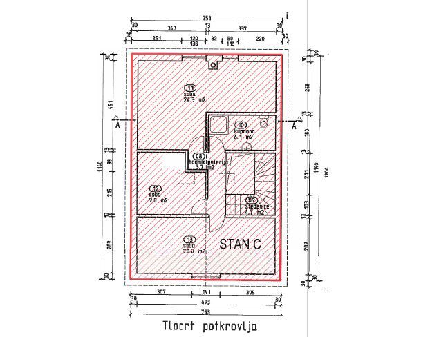 Ampio appartamento con vista mare, Poreč 4,5 km