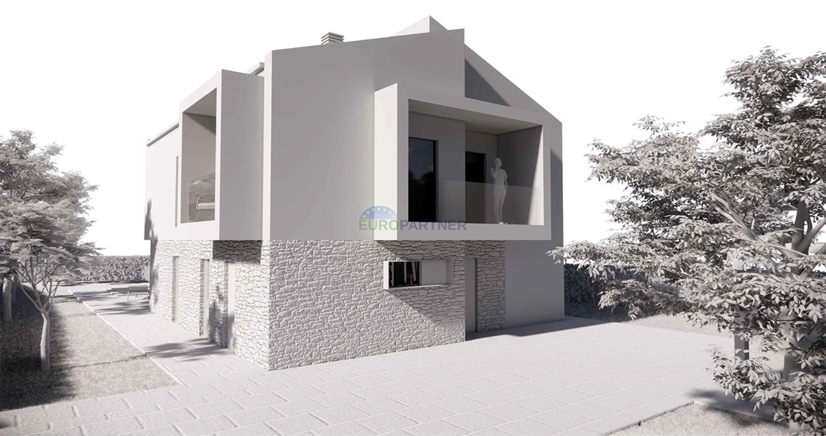 Poreč area, building land with building permit