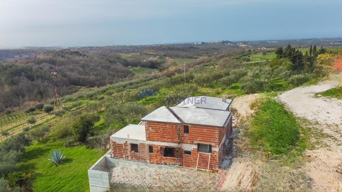 Momiano, villa con vista panoramica sul mare