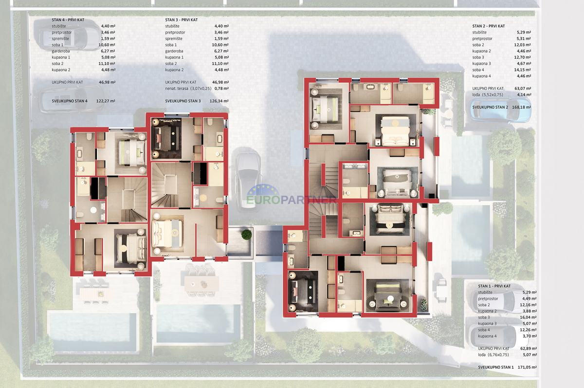 Poreč, Istria, casa con tre camere da letto