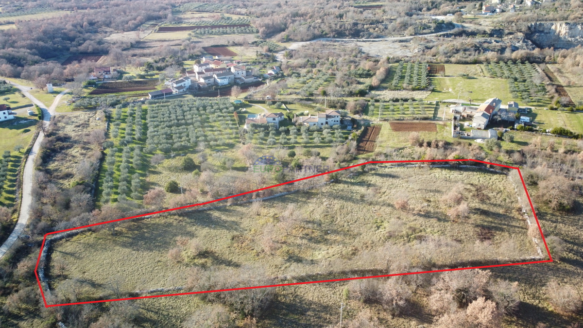 Bellissima proprietà, 5892m2 di terreno edificabile + 3562m2 di terreno agricolo, zona di Poreč.