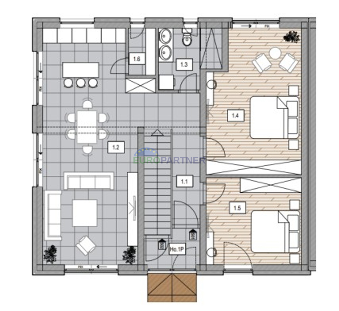 Istra, Tar, appartamento al piano terra in nuova costruzione