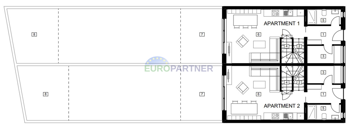 Una bella casa bifamiliare in una bella posizione vicino a Parenzo