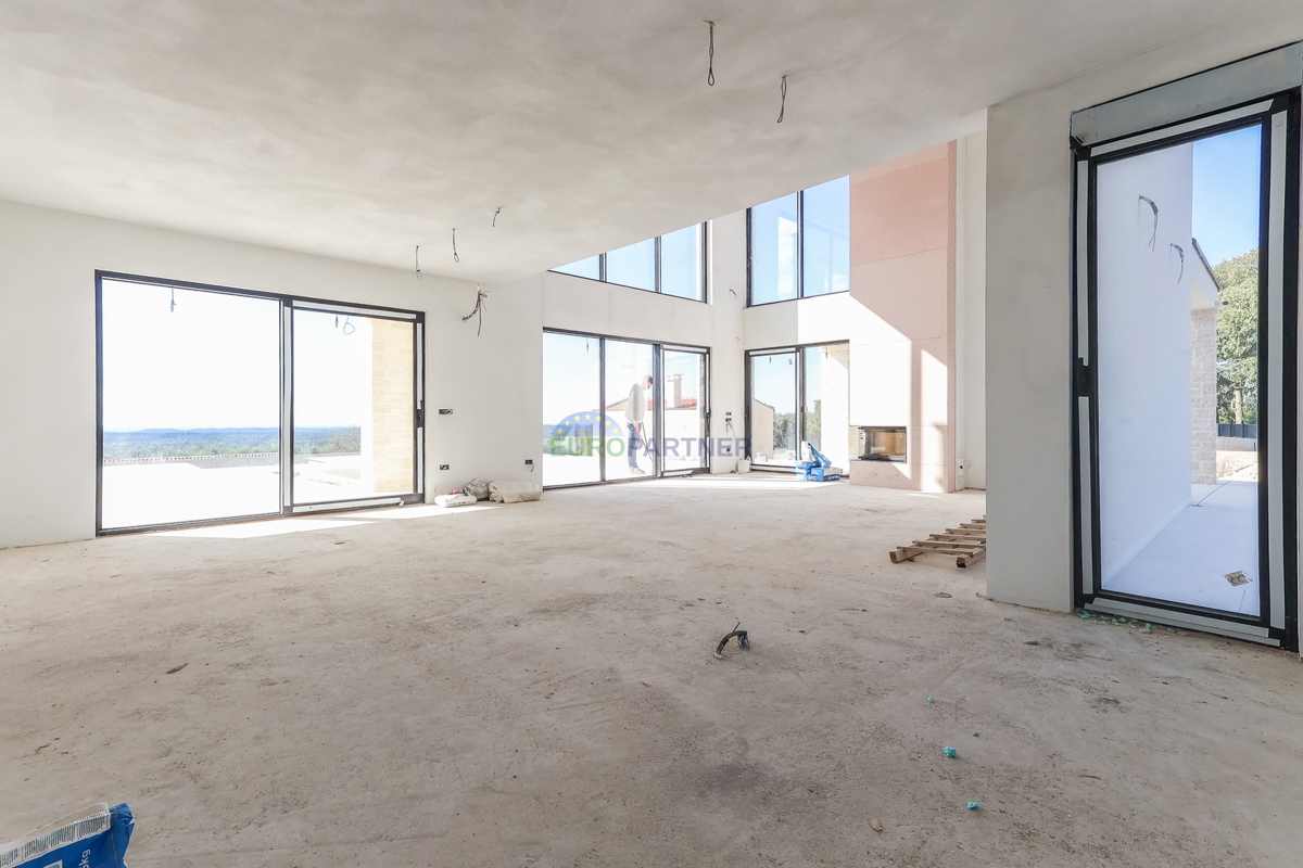 Villa di design con vista mare, zona di Parenzo, Istria