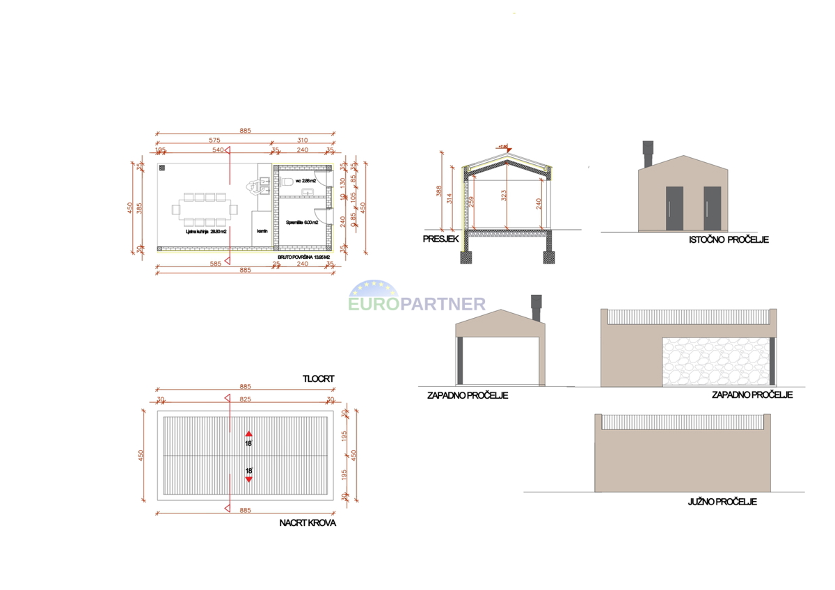 Villa di design con vista mare, zona di Parenzo, Istria