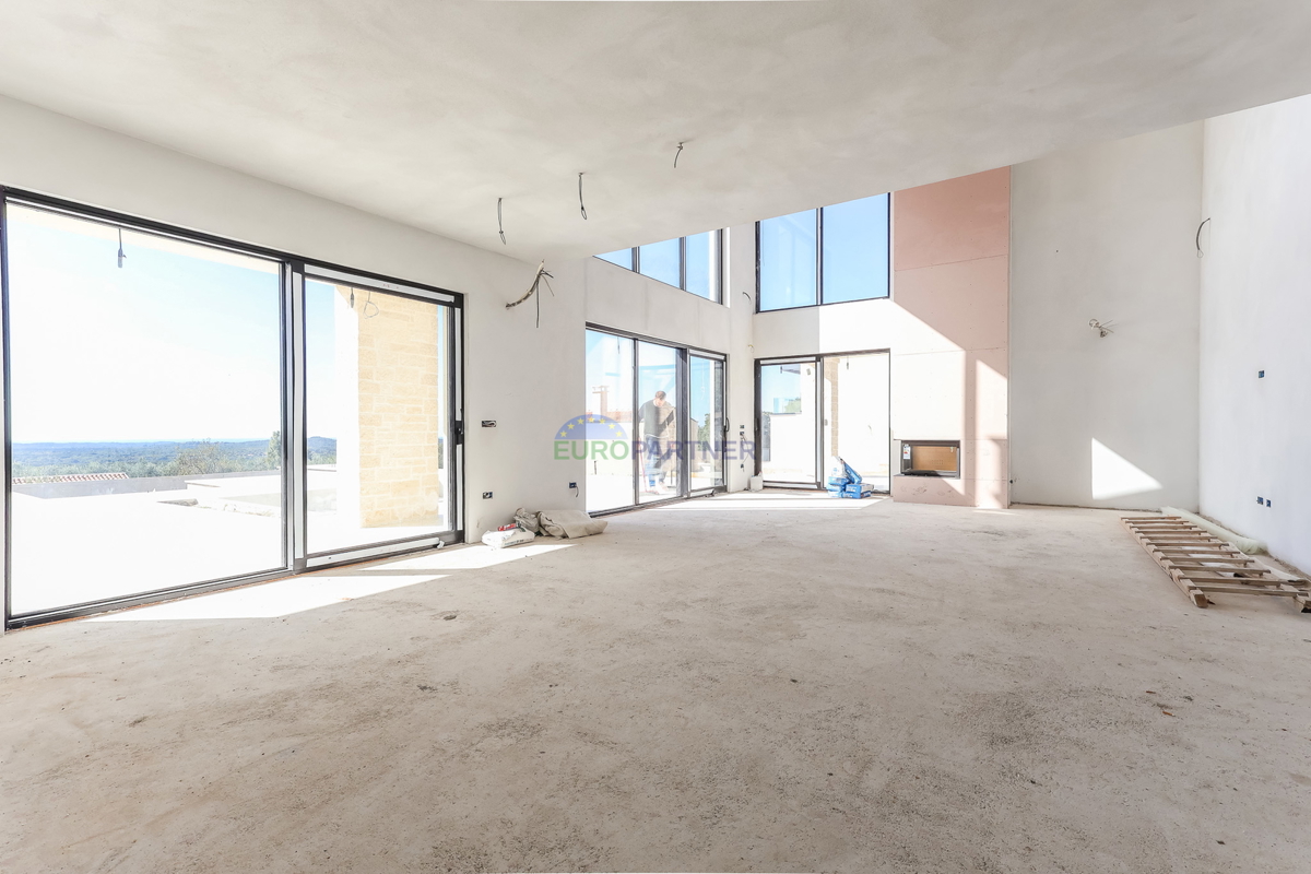 Villa di design con vista mare, zona di Parenzo, Istria