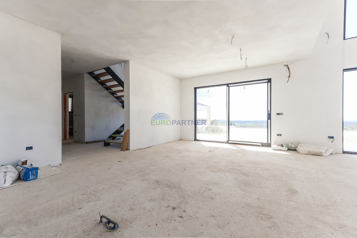 Villa di design con vista mare, zona di Parenzo, Istria