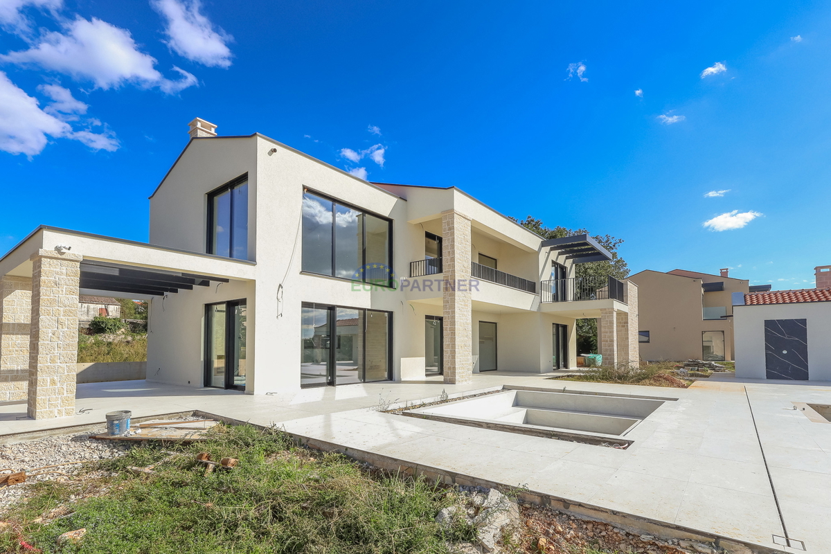 Villa di design con vista mare, zona di Parenzo, Istria