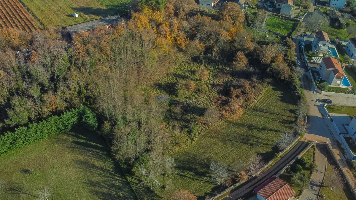 Istria, Višnjan, periferia, terreno edificabile con vista mare