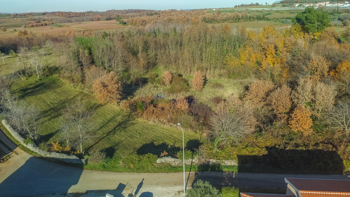 Istria, Višnjan, periferia, terreno edificabile con vista mare
