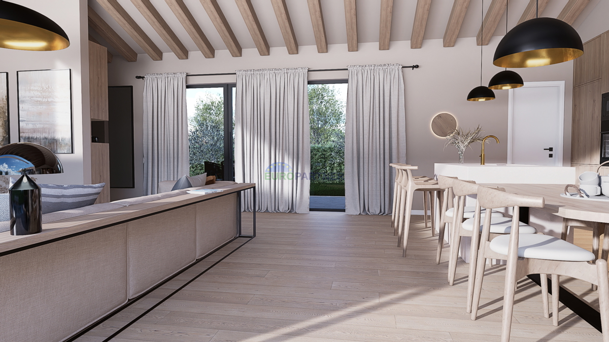 Ista, Poreč, moderna villetta al piano terra con piscina in zona tranquilla – possibilità di acquisto villa finita o solo terreno