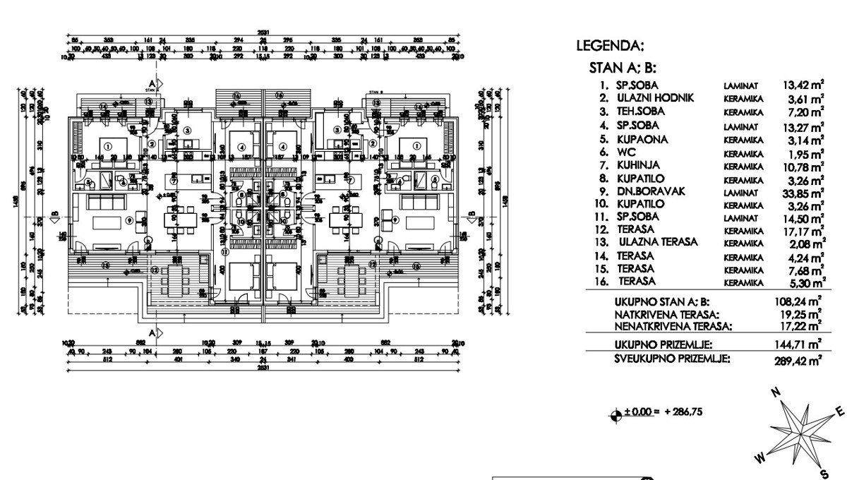 Istra, Kanfanar, semi-dettached house con piscina e giardino