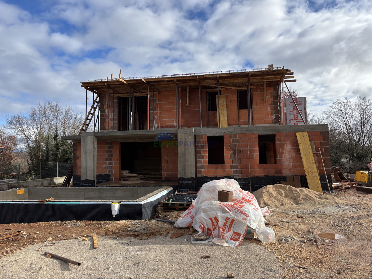 Istria, Sveti Lovreč, villa in costruzione