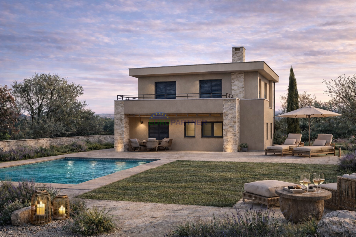 Istria, Sveti Lovreč, villa in costruzione