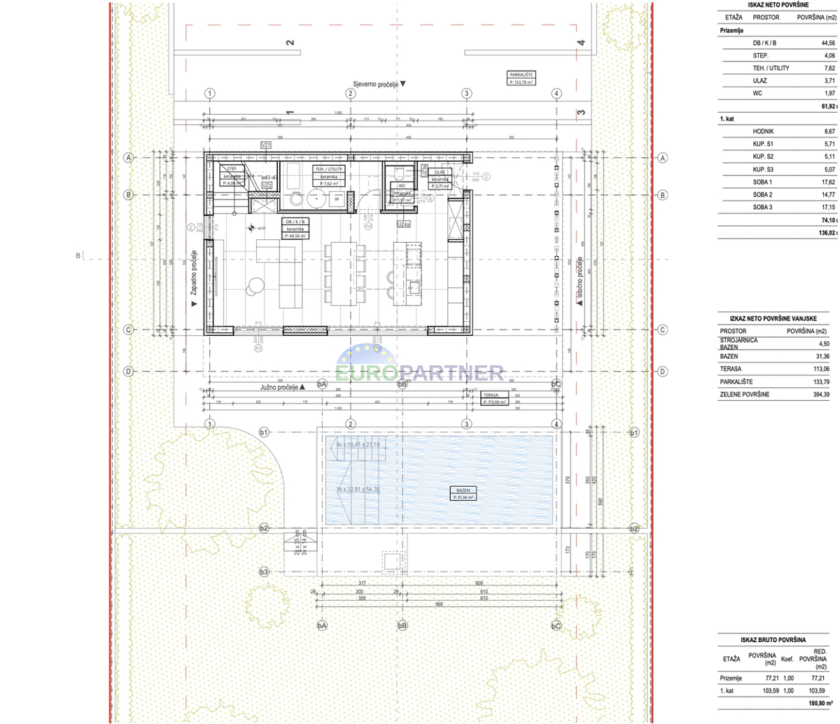 Terreno edificabile con vista mare e progetto