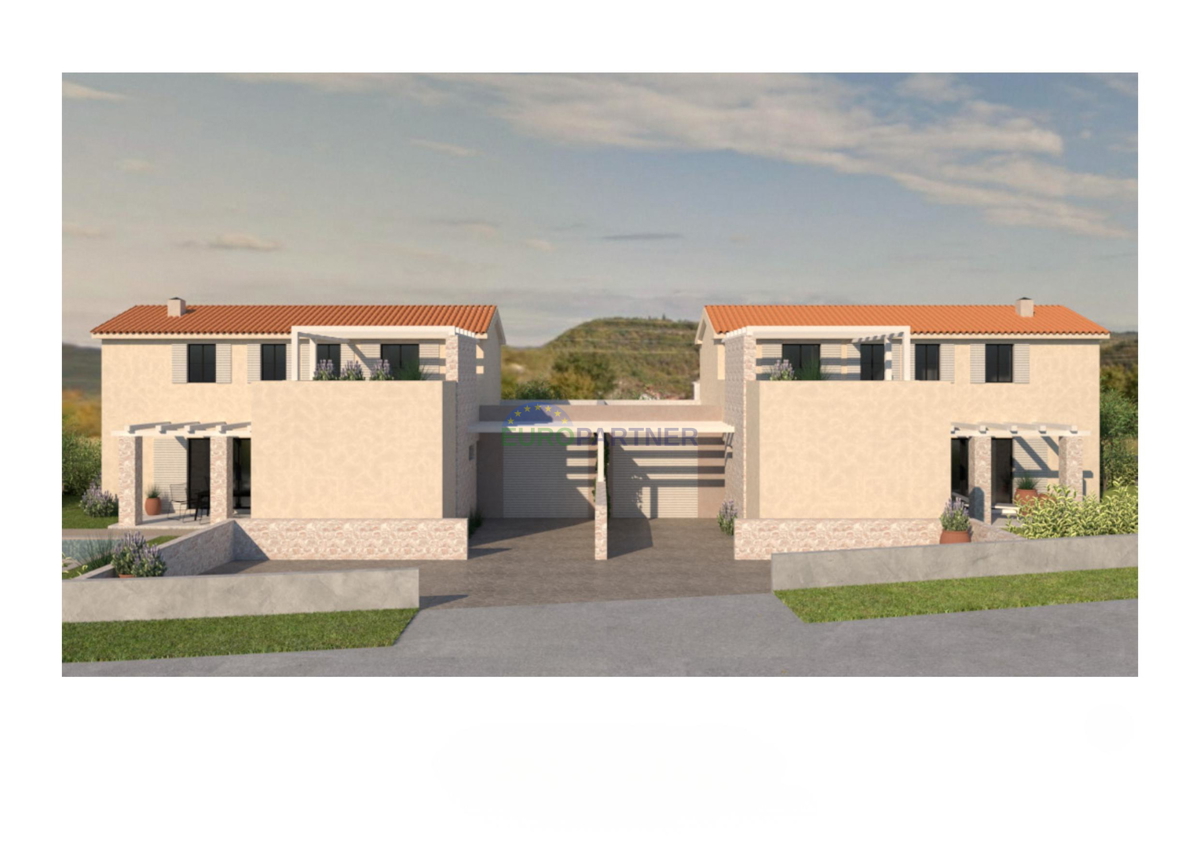 Dintorni di Buie, casa con piscina