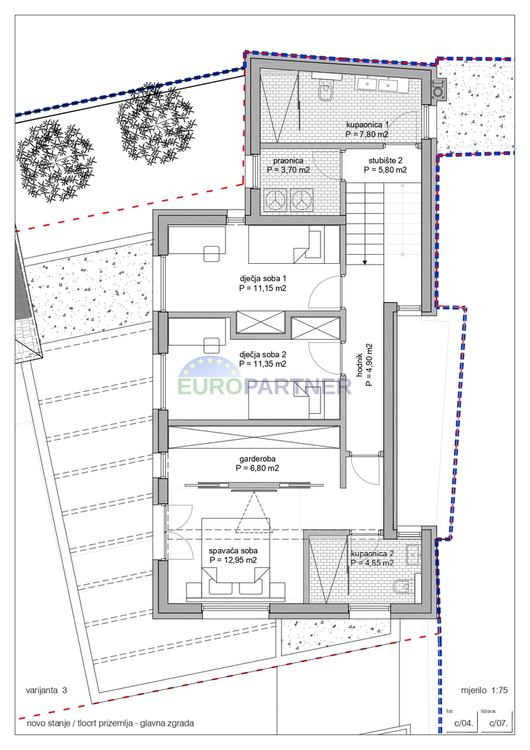 Zona Parenzo, casa con permesso di costruzione