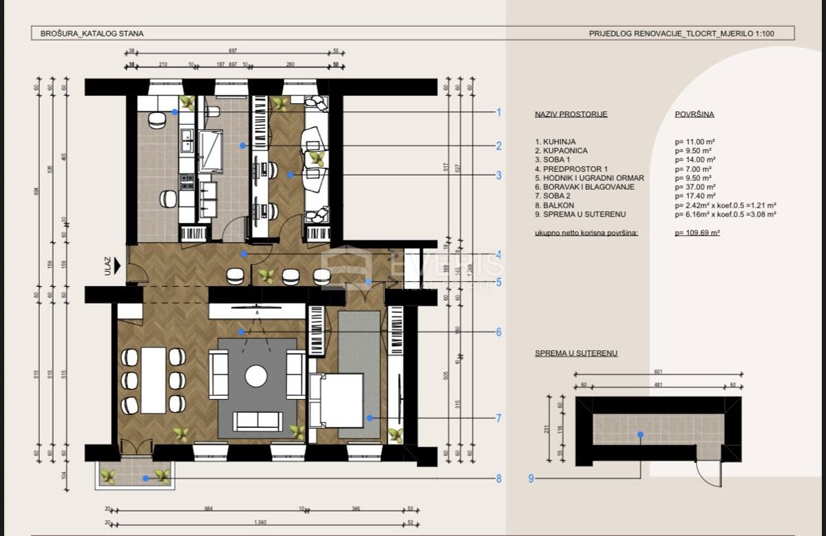 Centar, Rijeka, 110,19m2