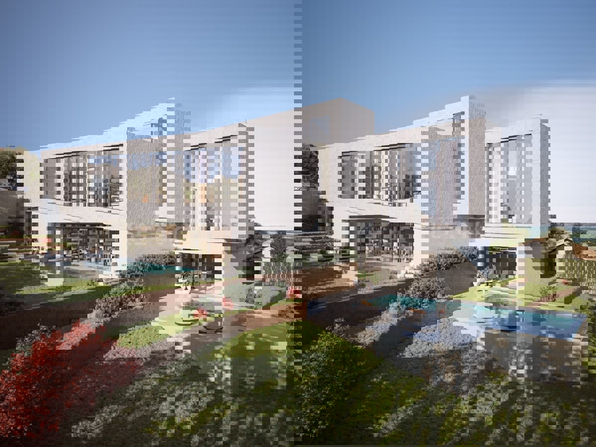 Kaštelir - terreno edificabile con VISTA MARE, permesso di costruzione per 2 ville!