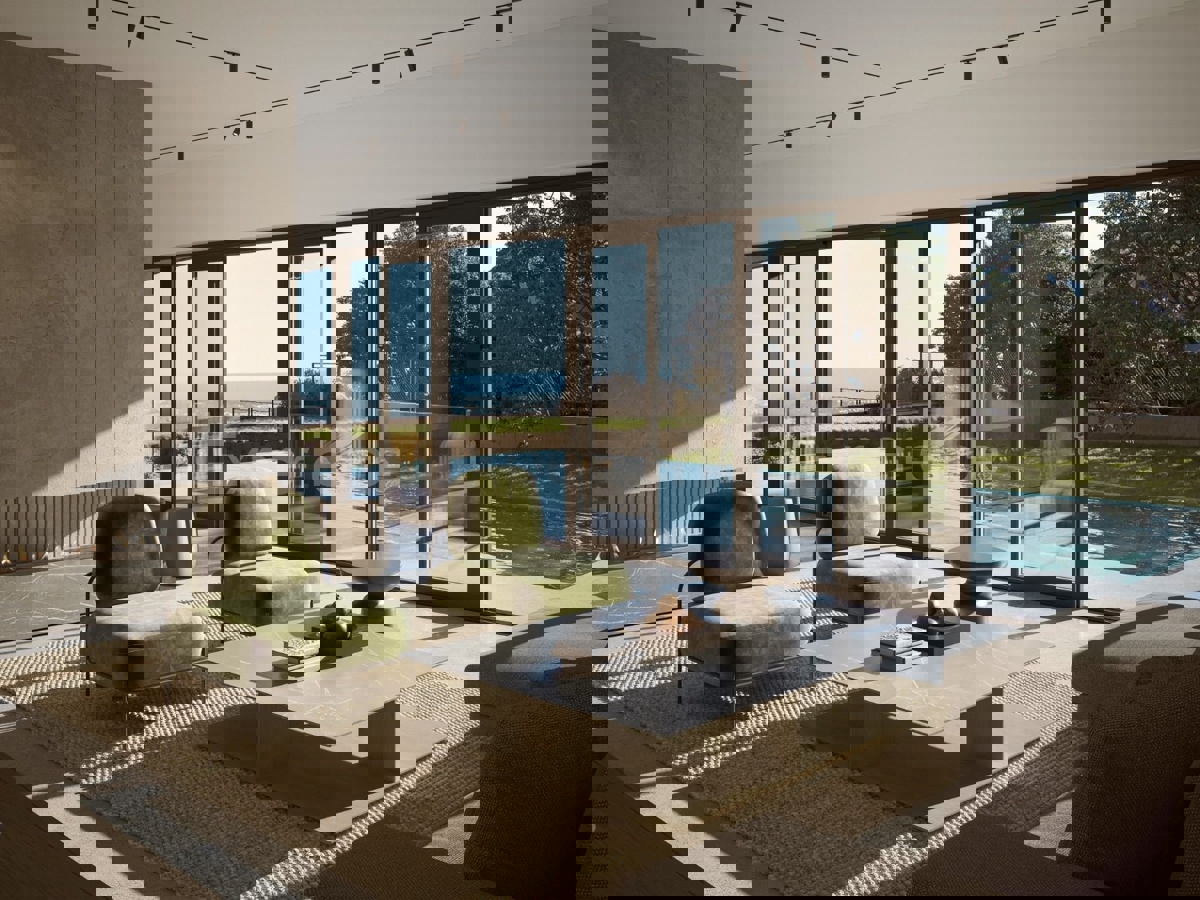 Kaštelir - terreno edificabile con VISTA MARE, permesso di costruzione per 2 ville!
