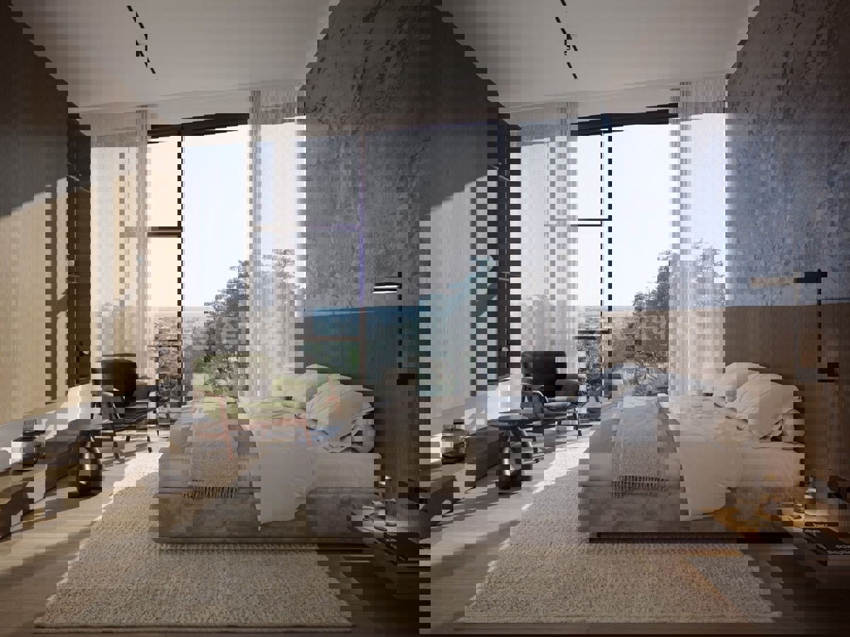 Kaštelir - terreno edificabile con VISTA MARE, permesso di costruzione per 2 ville!