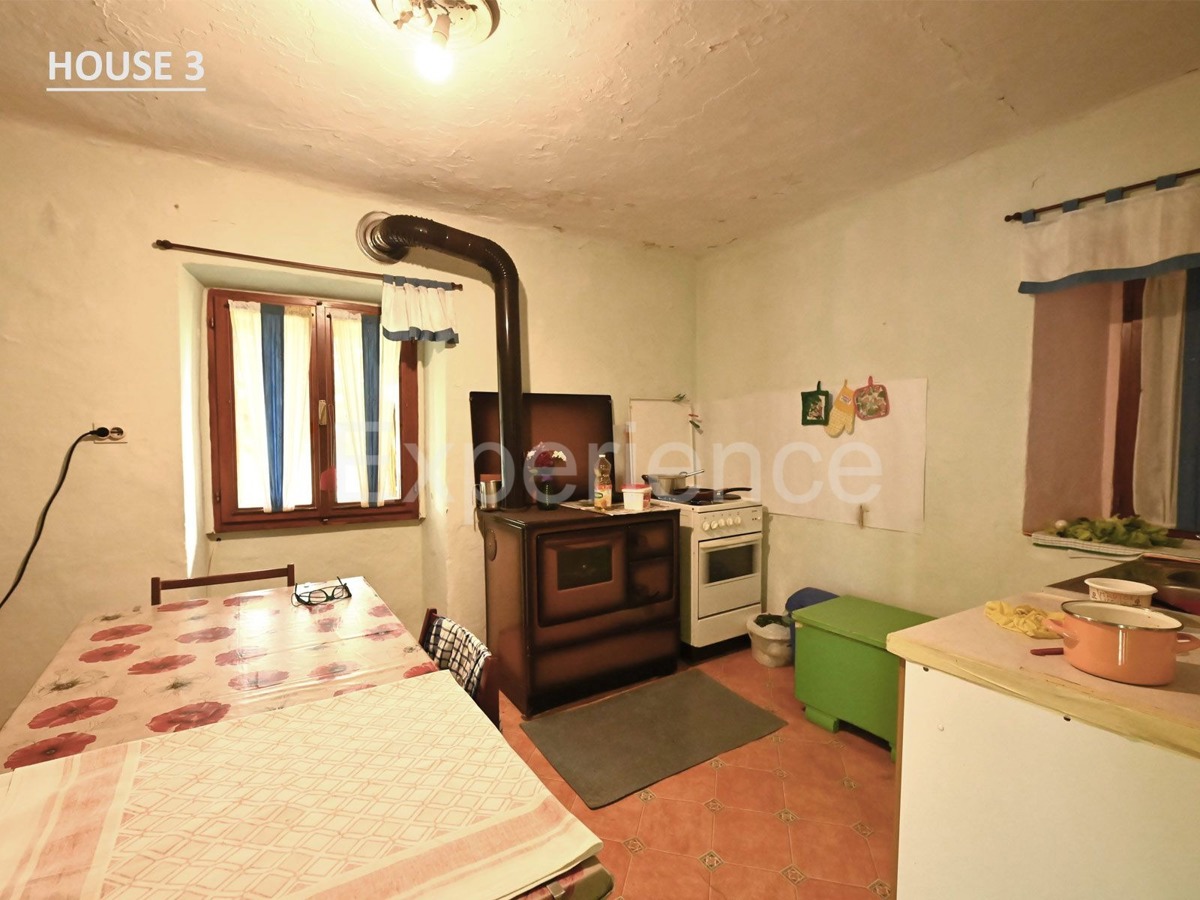 Villaggio istriano privato – 4 case, 3,4 ha + terreno edificabile, infrastrutture