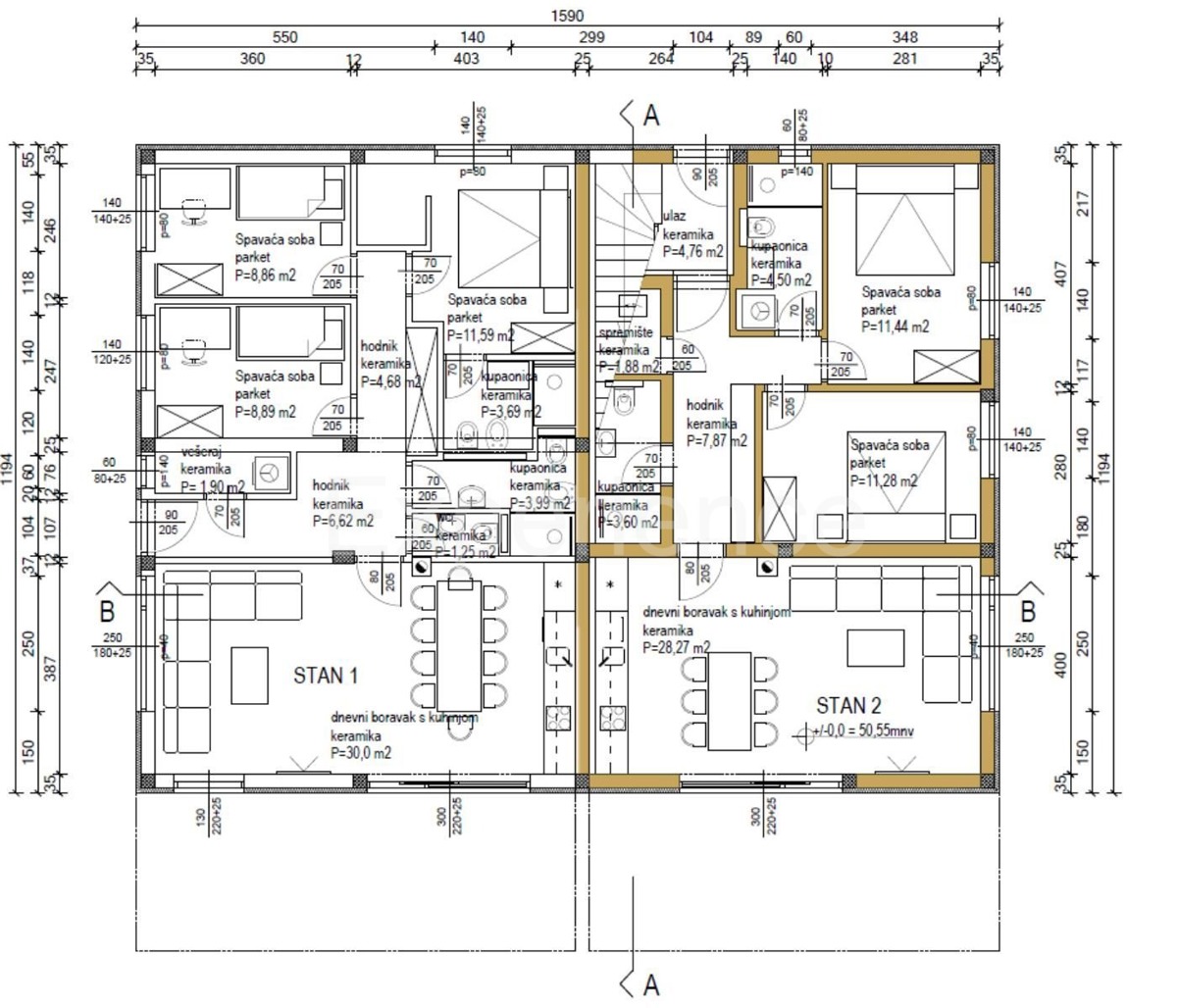 ISTRIA, Parenzo - cca. 2 km dal mare, appartamento con giardino privato (100 m²)