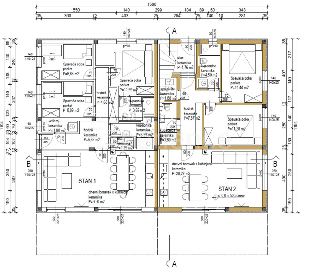 ISTRIA, Parenzo - cca. 2 km dal mare, appartamento con giardino privato (100 m²)
