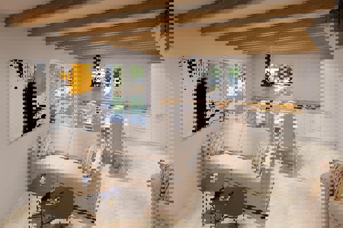 Zona Parenzo: Casa bifamiliare con piscina (3 camere da letto), VISTA MARE