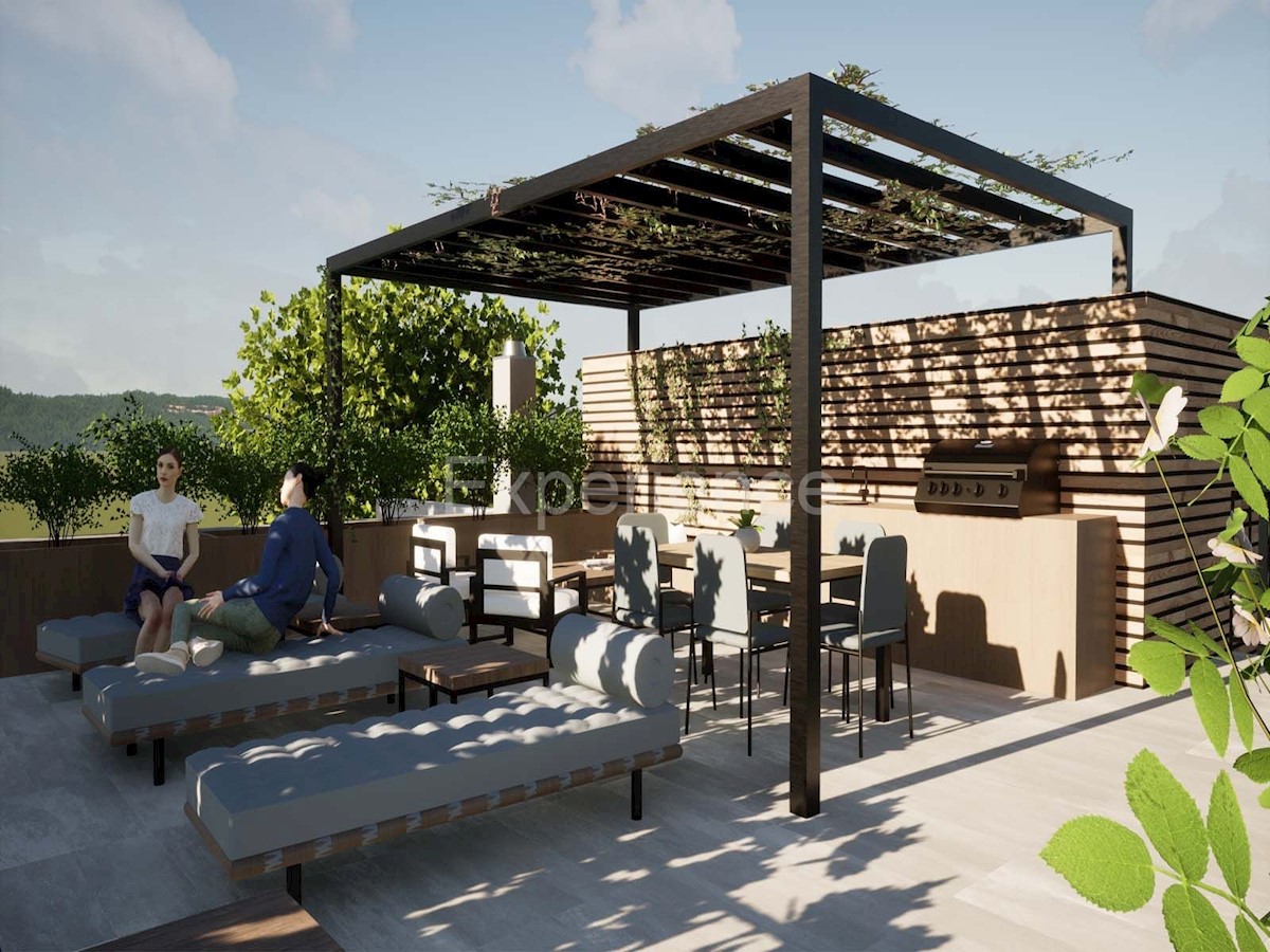 Parenzo, appartamento esclusivo, 2 camere, terrazza, 5 km mare