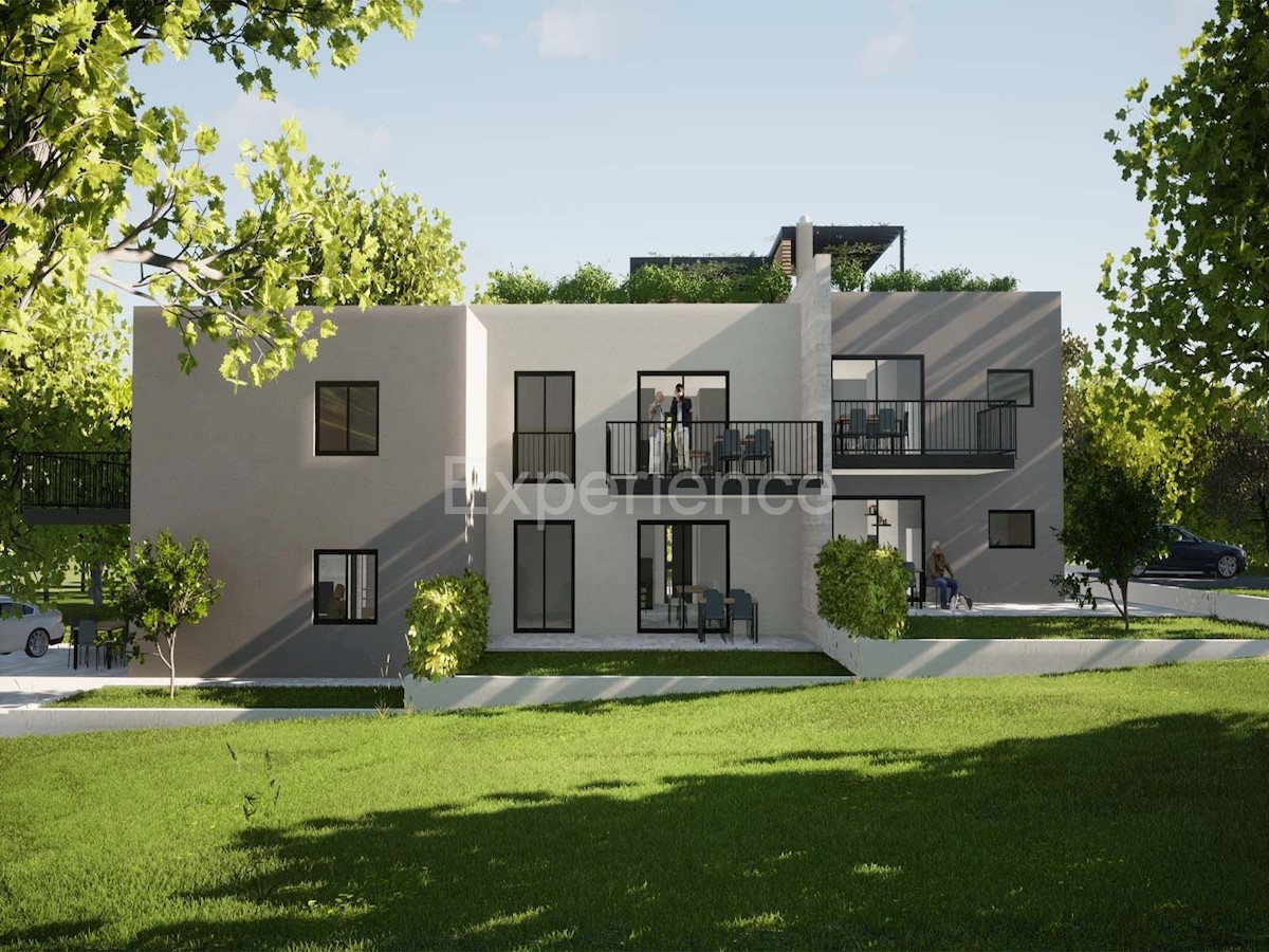 Parenzo, appartamento esclusivo, 2 camere, terrazza, 5 km mare