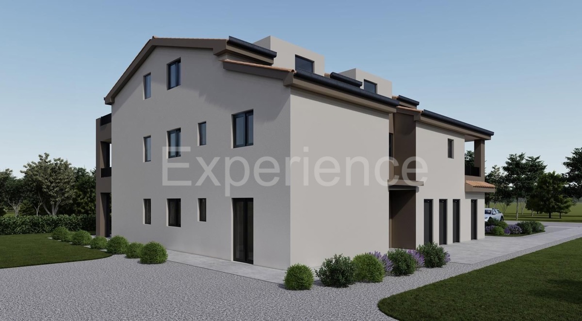 Vicino a Parenzo - nuovo edificio, attico di 122 m² con spaziosa terrazza!