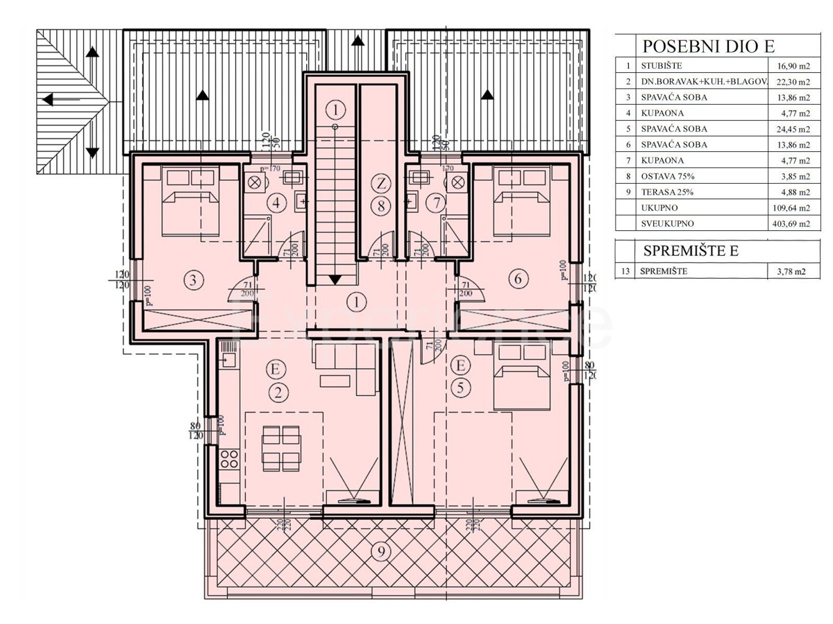 Vicino a Parenzo - nuovo edificio, attico di 122 m² con spaziosa terrazza!