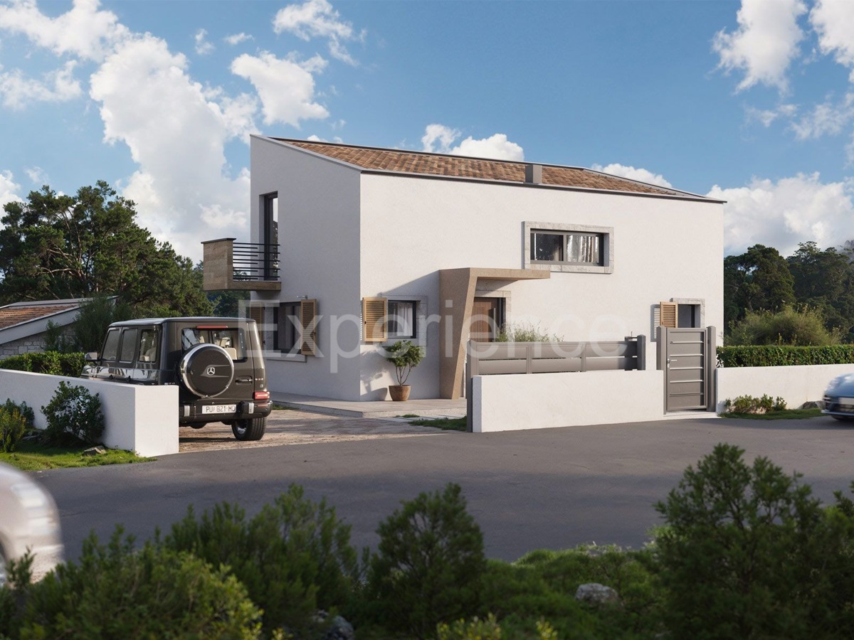 ISTRIA, Visinada: Elegante villa moderna nella fase di costruzione ROH-BAU!